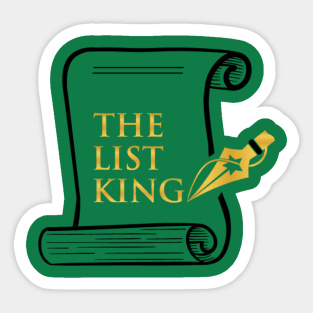 The List King scroll Sticker